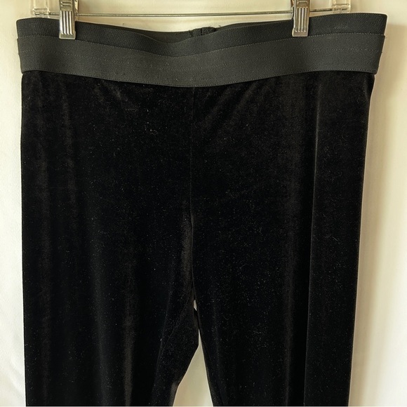 BCBGMaxAzria Women's Black Velour Pants Size Large - Picture 2 of 8